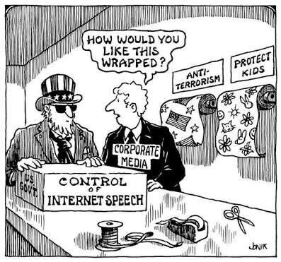 Control of internet speech