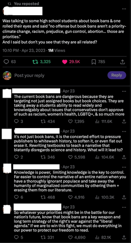 Censorship = silence. Silence = control