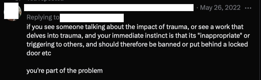 You are apart of the problem